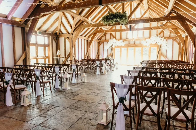 brookfield barn indoor barn ceremony