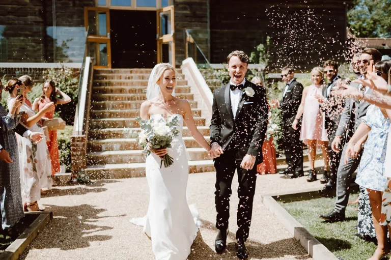 brookfield barn confetti ceremony