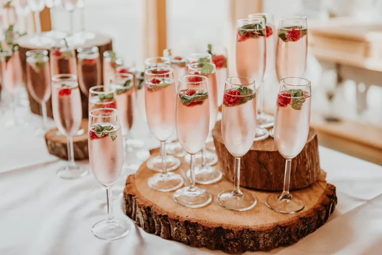 drinks reception at bassmead manor barns