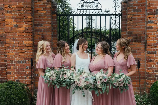 braxted park bride and bridesmaids