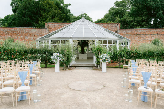 Combermere Abbey glass house ceremony space