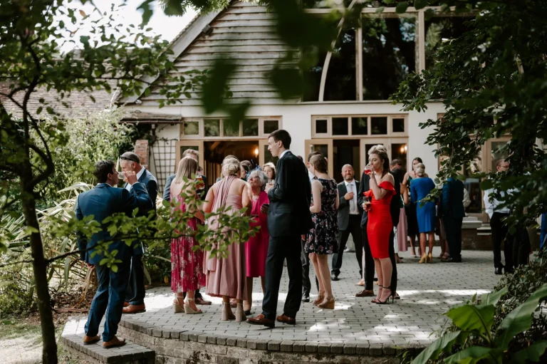 rivervale barn reception drinks guests