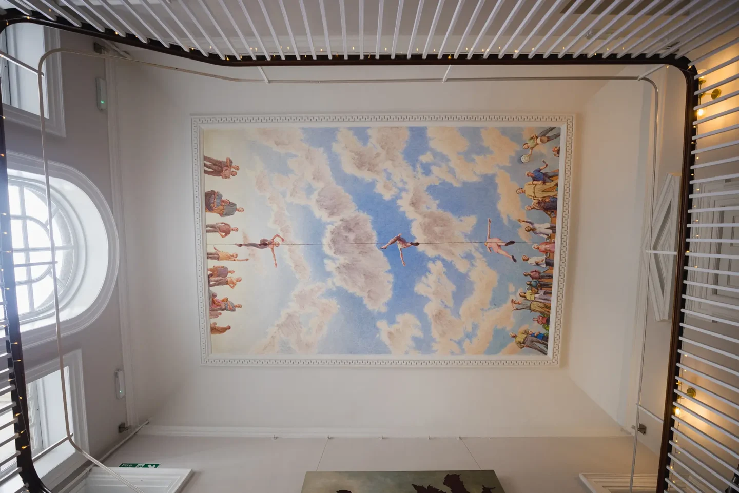 pelham house ceiling portrait