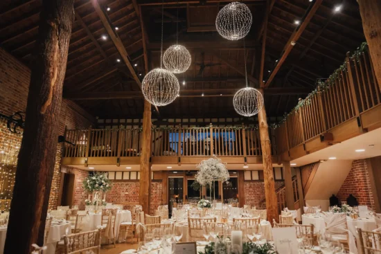 gaynes park mill barn wedding reception