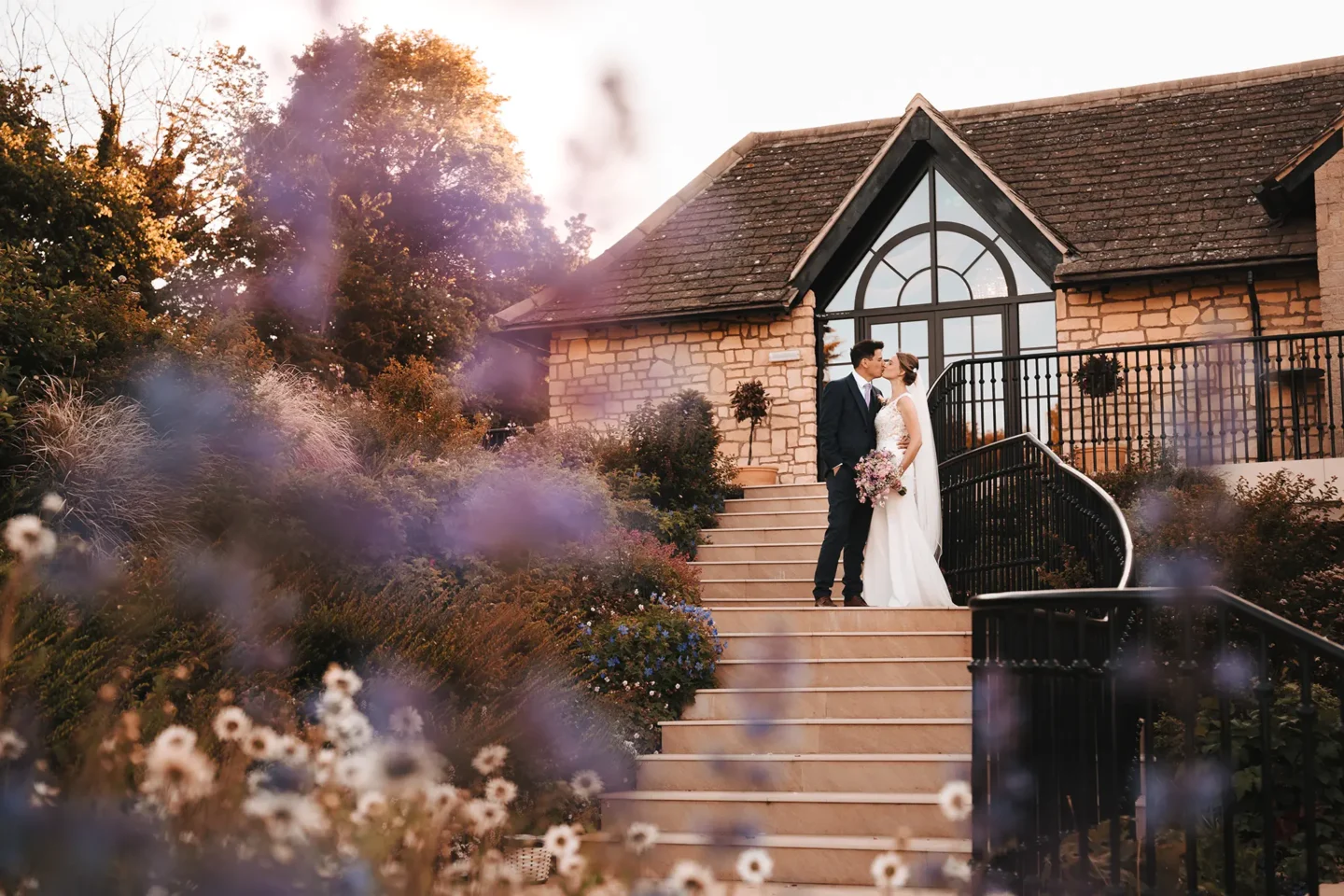 the pear tree staircase couple portraits