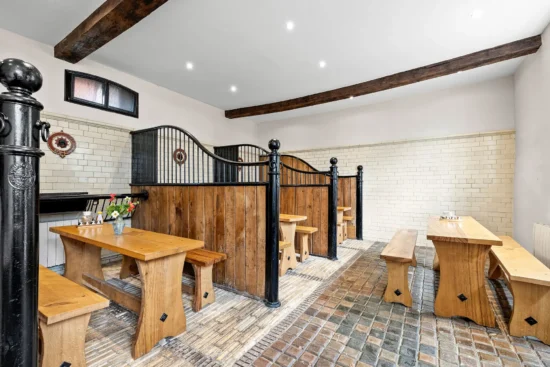 Delbury Hall stables breakfast room