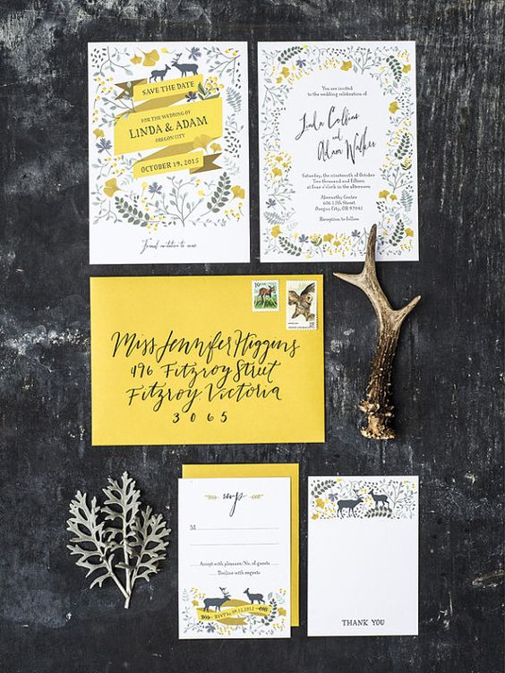 Autumnal Colour Schemes - Yellow: The Stationery | CHWV