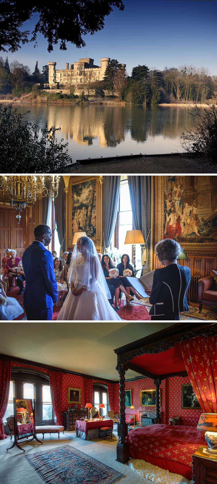 Beauty and the beast themed wedding ideas - Eastnor Castle | CHWV