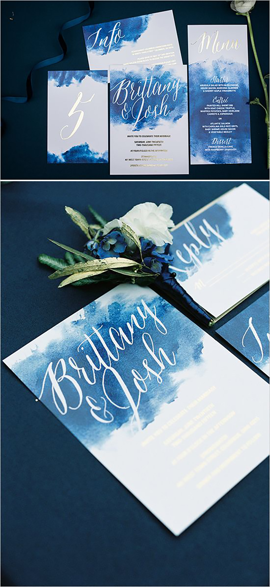 Bohemian Wedding Invitations - Watercolours | CHWV