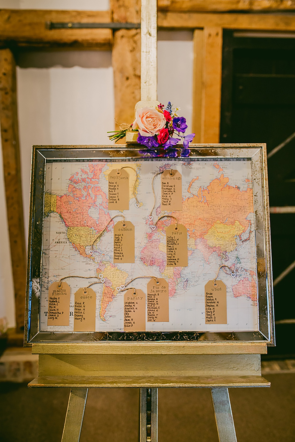 Creative wedding seating plan ideas