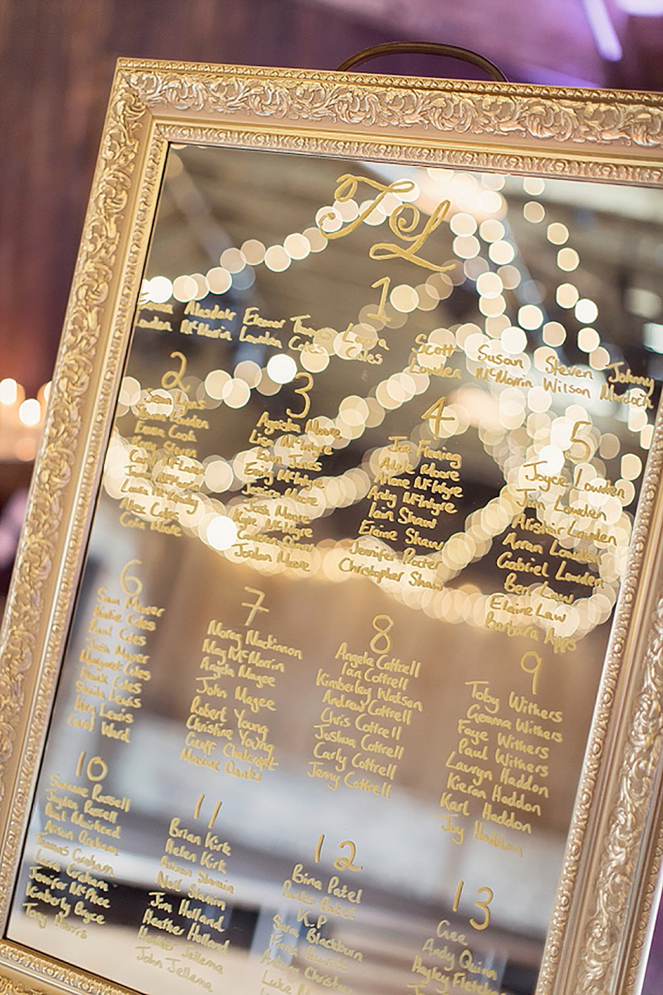 Creative wedding seating plan ideas