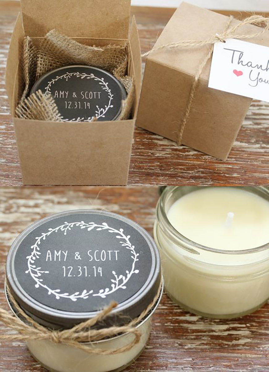 20 Festive Favours for a Winter Wedding - Candles | CHWV