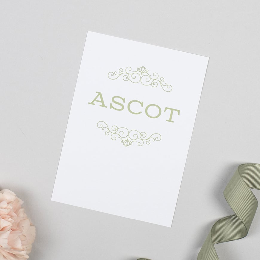 30 Amazing Wedding Table Name Ideas - A day at the races | CHWV