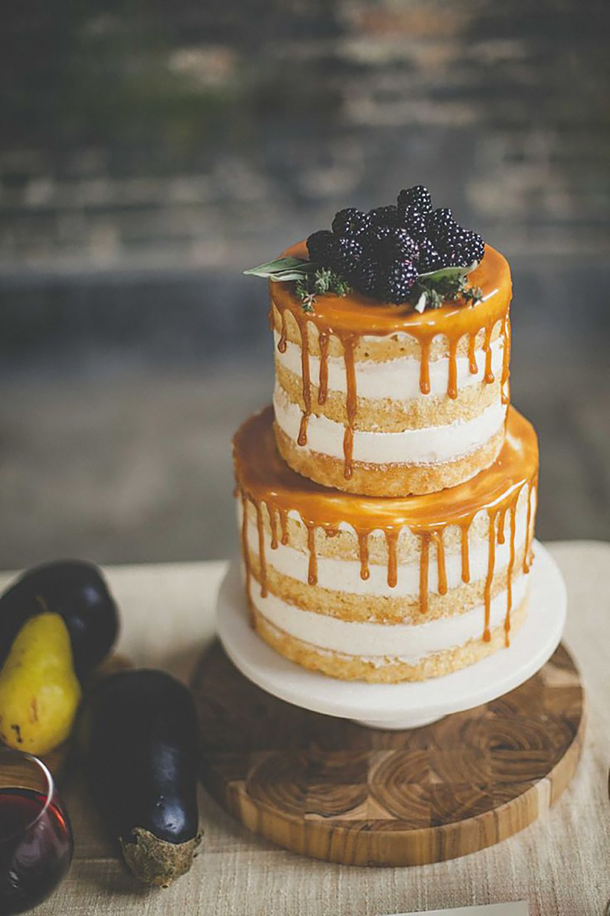 11 of the Best Naked Wedding Cakes | CHWV