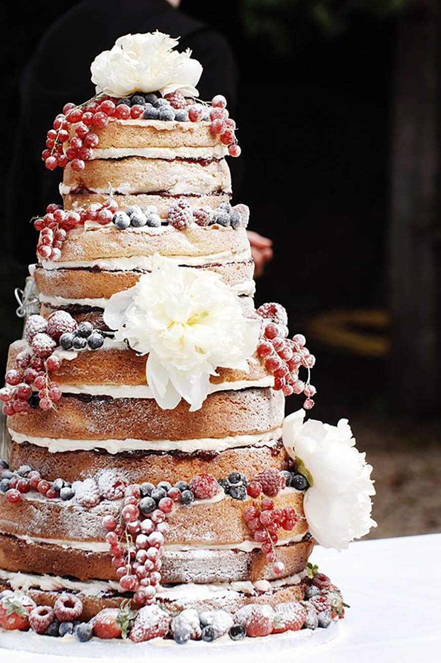 11 of the Best Naked Wedding Cakes | CHWV
