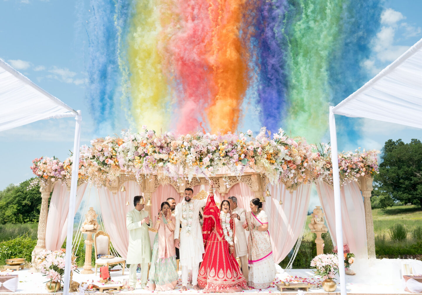 An Asian wedding at Braxted Park Wedding Venue in Essex
