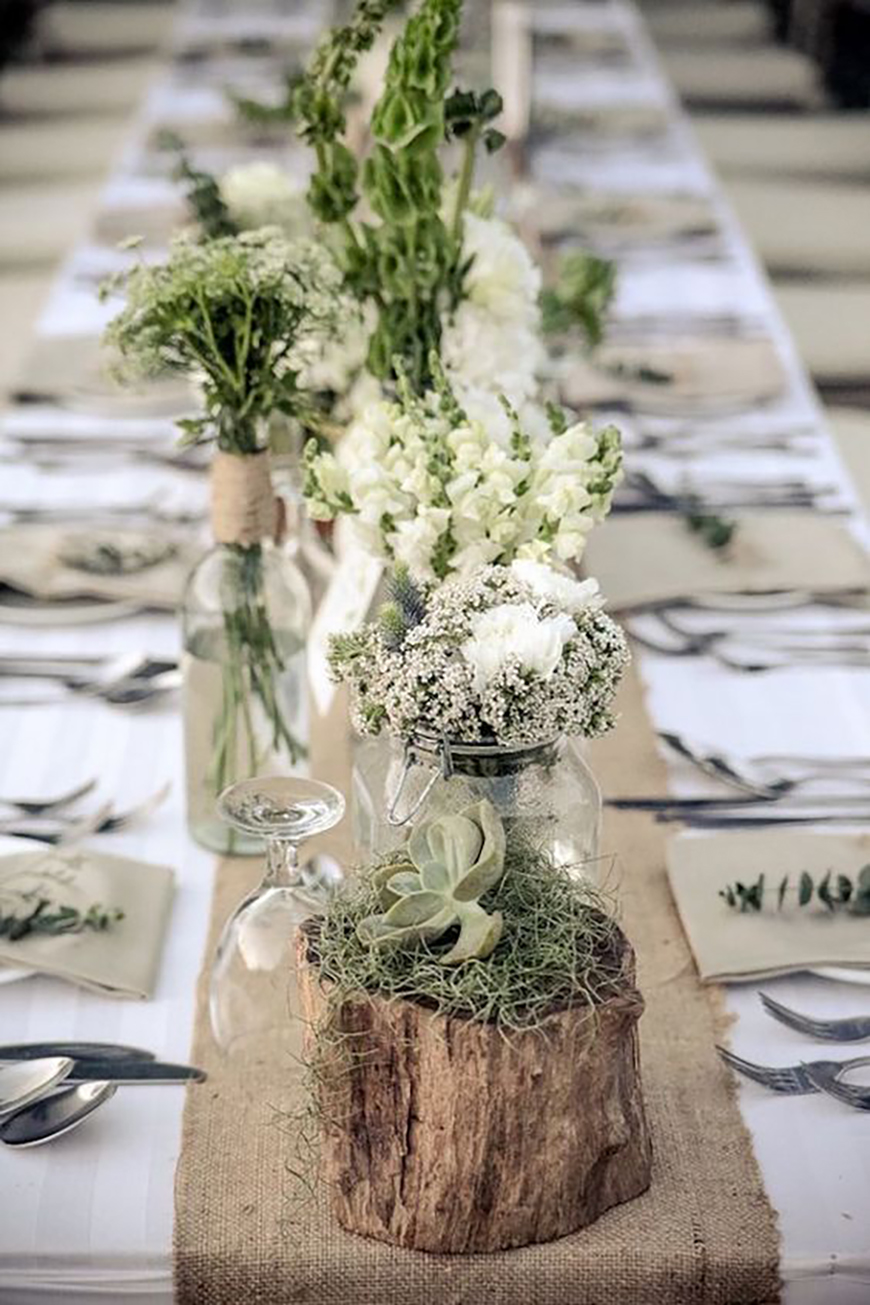 How to Create those Stunning Handmade Wedding Table Decorations - Be at one with the trees | CHWV