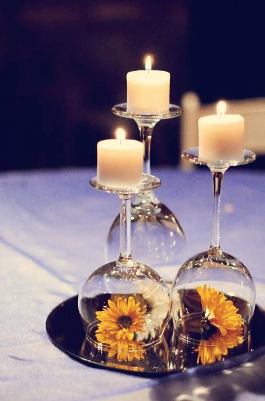 How to Create those Stunning Handmade Wedding Table Decorations - Time to reflect | CHWV