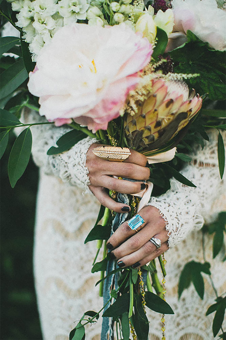 Selecting the perfect bohemian style wedding ring - Gems | CHWV