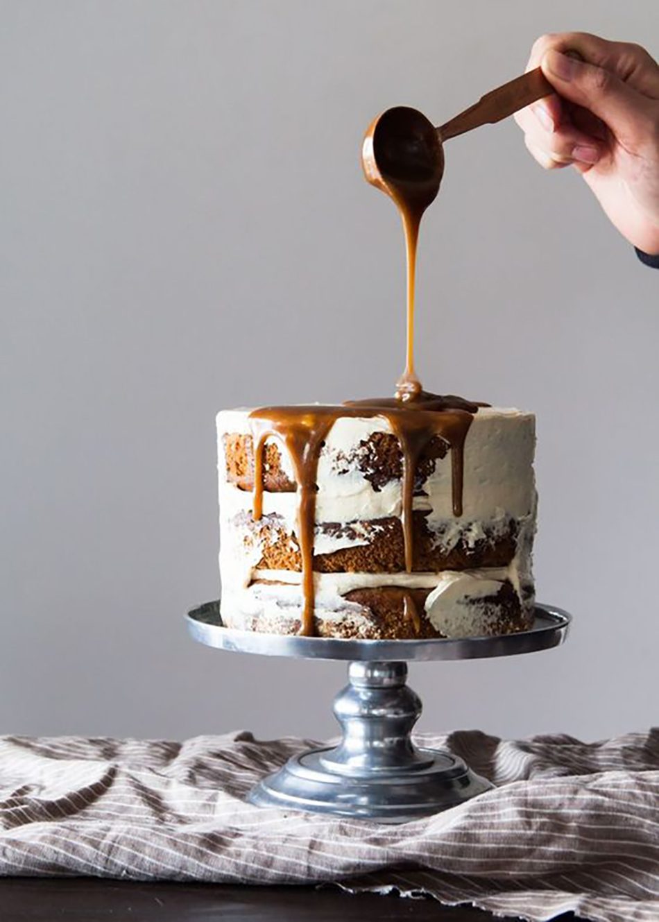 All hail the pudding wedding cake