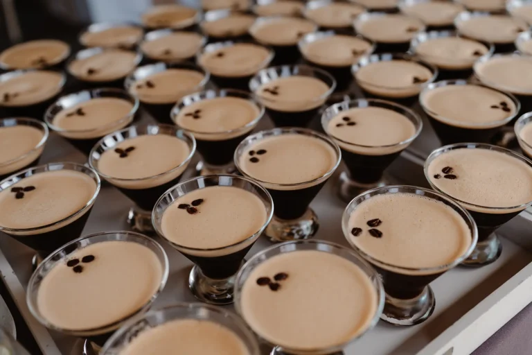 espresso martinis reception drinks