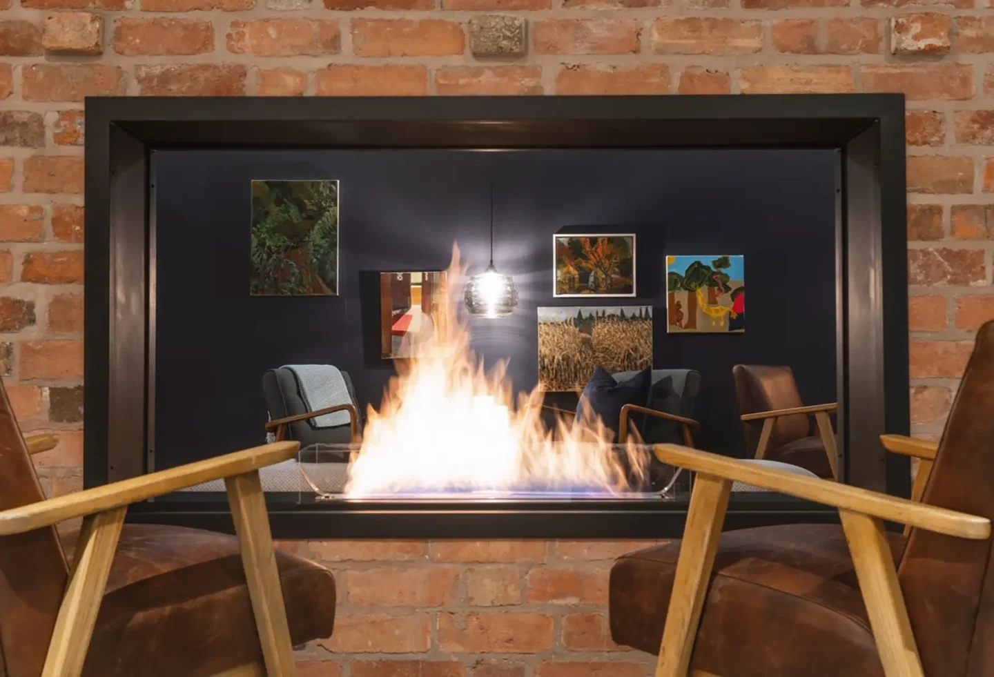 the snug double sided open fire